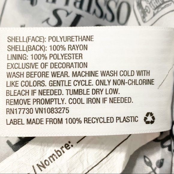 Genuine Kids by Osh Kosh B’Gosh Silver Front Zip Insulated Letterman Like Jacket - Picture 9 of 10